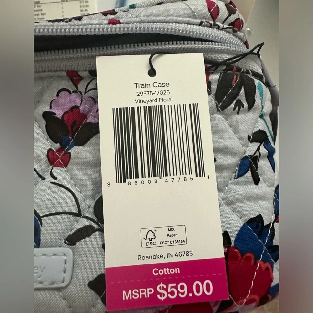 Vera Bradley Train Case for Cosmetics in Vineyard Floral